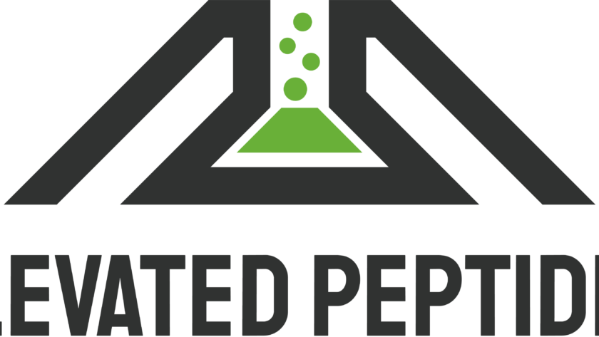 Elevated Peptides Green and Black logo