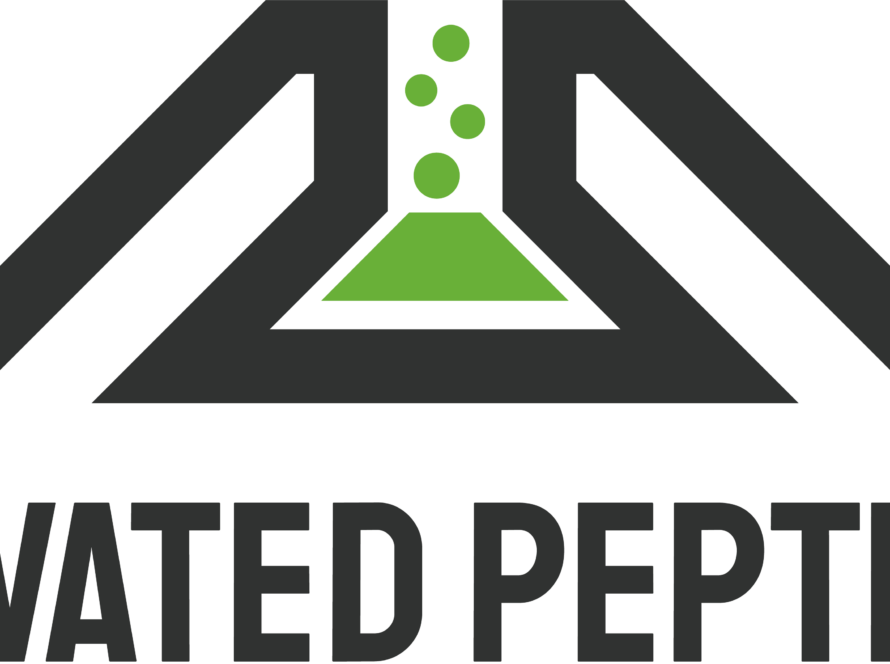 Elevated Peptides Green and Black logo