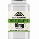 graphic of TIRZ 10mg research peptide by elevated peptides