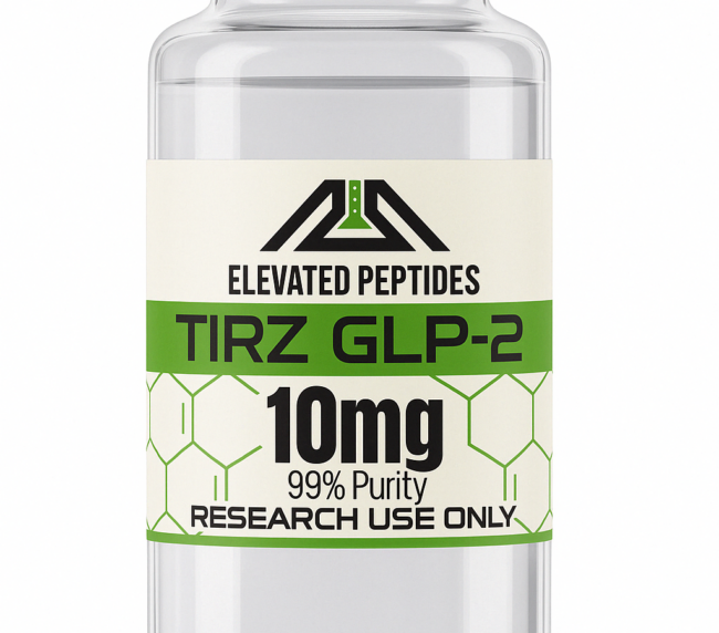 graphic of TIRZ 10mg research peptide by elevated peptides