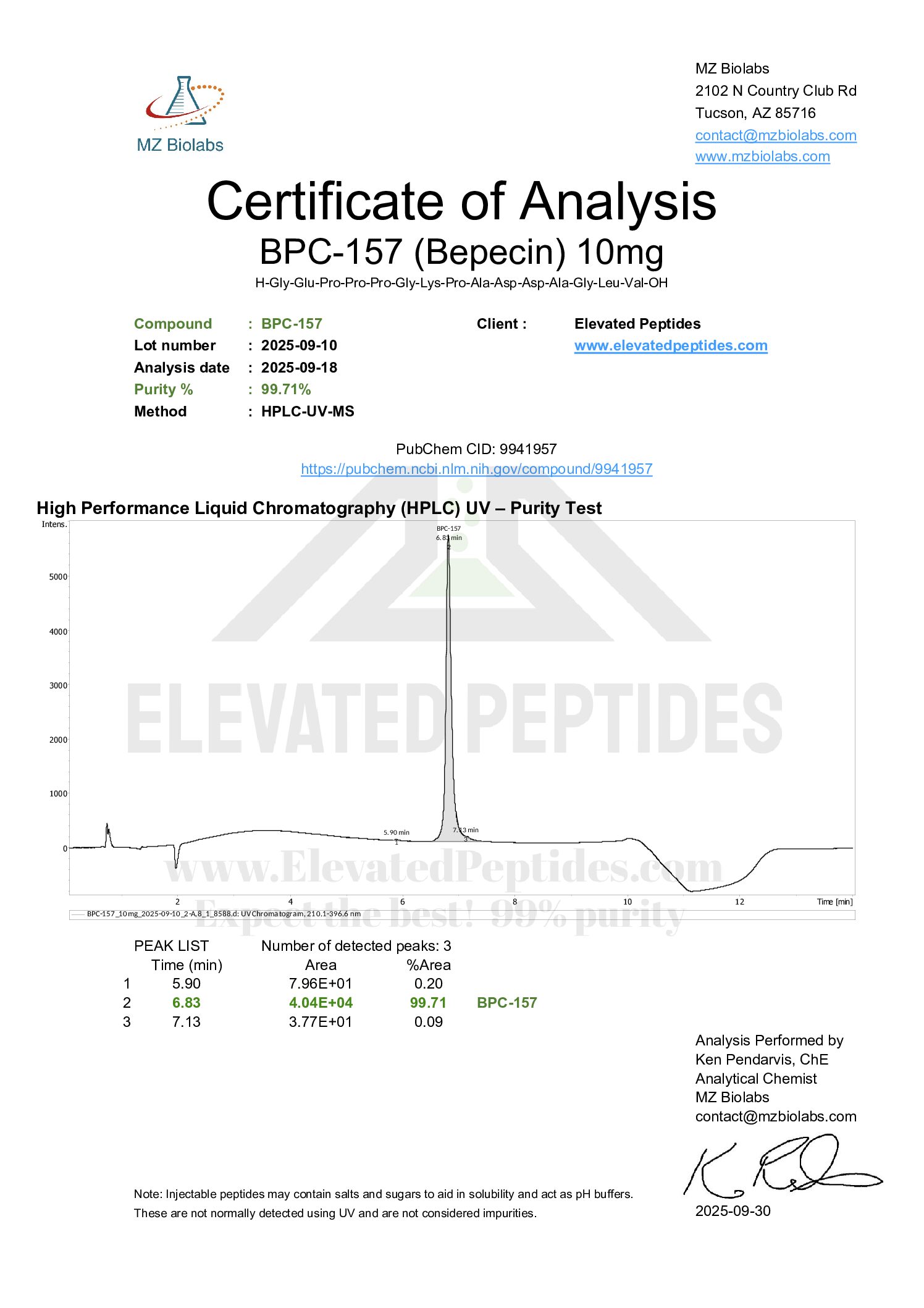 BPC-157 10MG | BOGO - Image 2